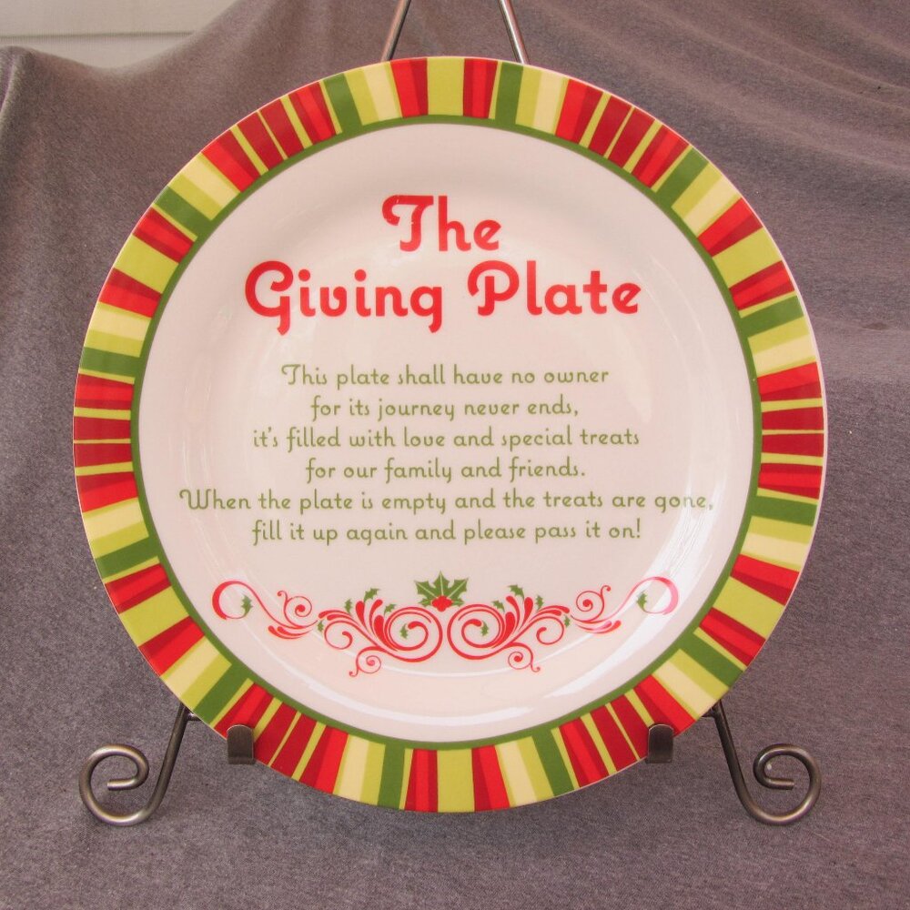 4 for $40 - The Giving Plate by Maud Borup (w3345)